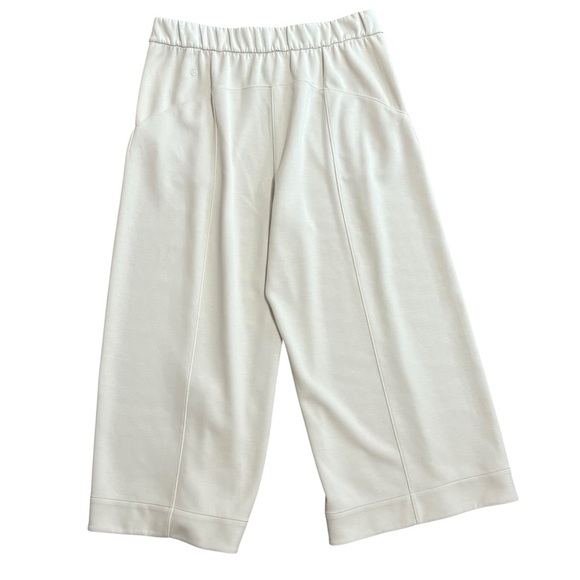 Lululemon Softstreme High-Rise Culotte White Opal Cropped Wide Leg Size 10 - Picture 3 of 8